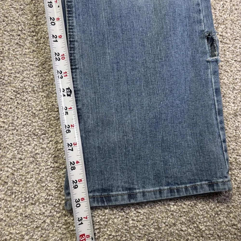 Ariat M7 Rocker Boot Jeans Mens 36x32 Blue Light Wash Bootcut Denim Distressed
